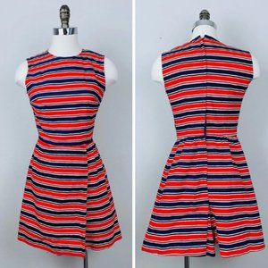 Vintage red, white, blue skort romper